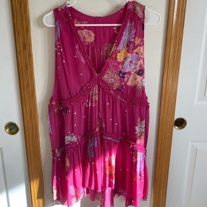 Free People Floral Tunic - M
